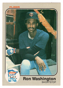 Ron Washington RC - Minnesota Twins (MLB Baseball Card) 1983 Fleer # 626 Mint