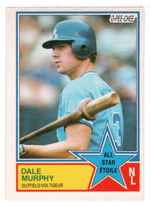 Dale Murphy - Atlanta Braves - All-Star (MLB Baseball Card) 1983 O-Pee-Chee # 21 Mint