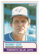Bobby Cox - Toronto Blue Jays (MLB Baseball Card) 1983 O-Pee-Chee # 34 Mint