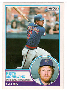 Keith Moreland - Chicago Cubs (MLB Baseball Card) 1983 O-Pee-Chee # 58 Mint