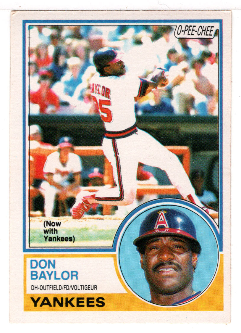 Don Baylor - New York Yankees (MLB Baseball Card) 1983 O-Pee-Chee # 105 Mint