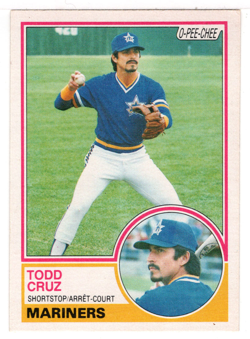 Todd Cruz - Seattle Mariners (MLB Baseball Card) 1983 O-Pee-Chee # 132 Mint