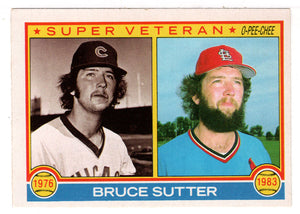 Bruce Sutter - Chicago Cubs - St. Louis Cardinals - Super Vet (MLB Baseball Card) 1983 O-Pee-Chee # 151 Mint
