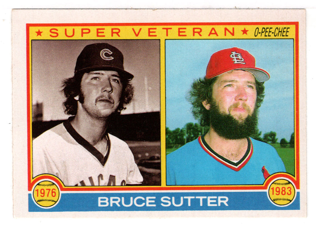 Bruce Sutter - Chicago Cubs - St. Louis Cardinals - Super Vet (MLB Baseball Card) 1983 O-Pee-Chee # 151 Mint