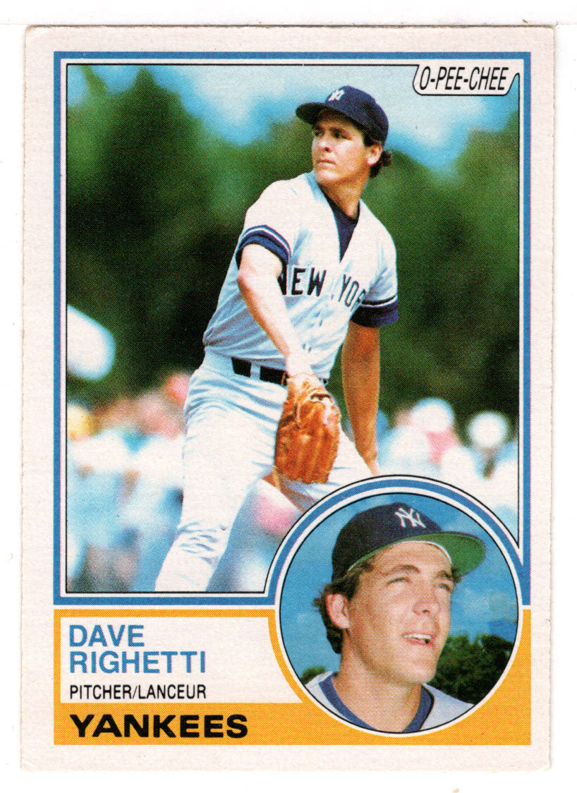 Dave Righetti - New York Yankees (MLB Baseball Card) 1983 O-Pee-Chee # 176 Mint