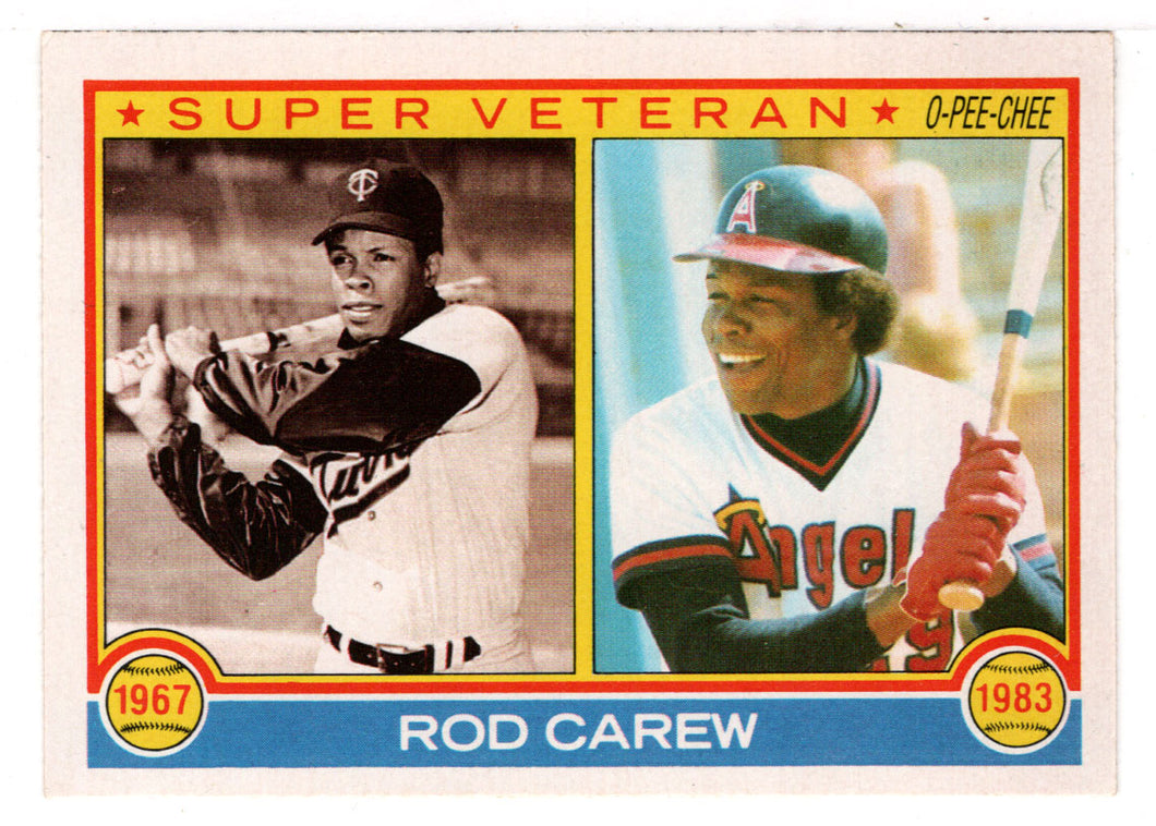 Rod Carew - Minnesota Twins - California Angels - Super Vet (MLB Baseball Card) 1983 O-Pee-Chee # 201 Mint
