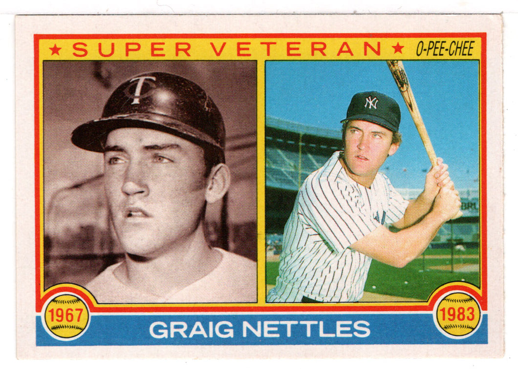 Graig Nettles - Minnesota Twins - New York Yankees - Super Vet (MLB Baseball Card) 1983 O-Pee-Chee # 207 Mint