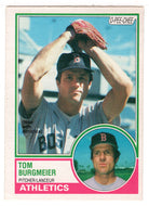 Tom Burgmeier - Oakland Athletics (MLB Baseball Card) 1983 O-Pee-Chee # 213 Mint