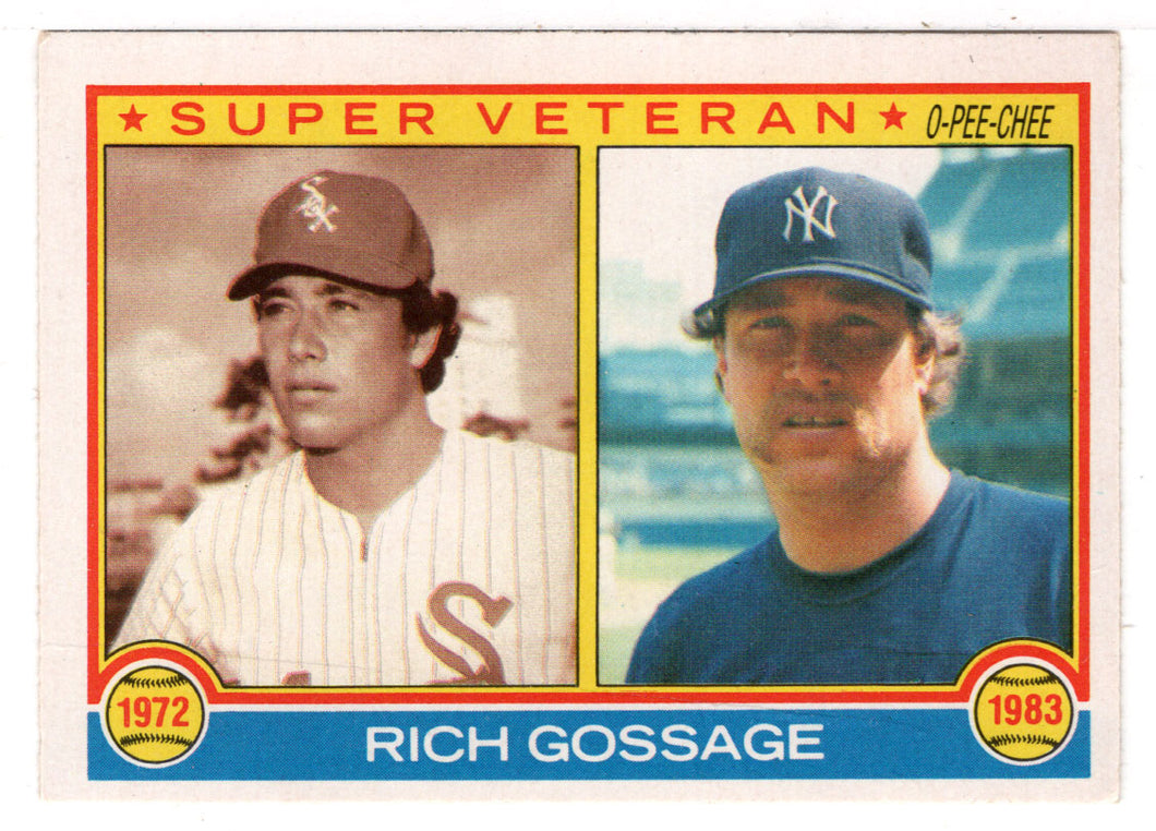 Rich Gossage - Chicago White Sox - New York Yankees - Super Vet (MLB Baseball Card) 1983 O-Pee-Chee # 241 Mint