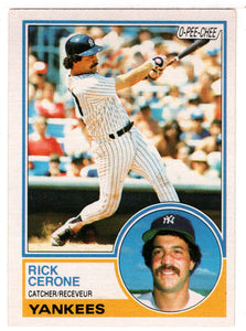 Rick Cerone - New York Yankees (MLB Baseball Card) 1983 O-Pee-Chee # 254 Mint