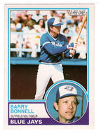 Barry Bonnell - Toronto Blue Jays (MLB Baseball Card) 1983 O-Pee-Chee # 281 Mint
