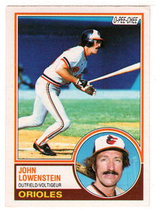 John Lowenstein - Baltimore Orioles (MLB Baseball Card) 1983 O-Pee-Chee # 337 Mint