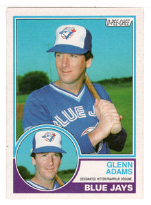Glenn Adams - Toronto Blue Jays (MLB Baseball Card) 1983 O-Pee-Chee # 374 Mint