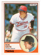 Ron Davis - Minnesota Twins (MLB Baseball Card) 1983 O-Pee-Chee # 380 Mint