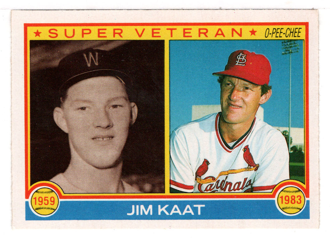 Jim Kaat - Washington Senators - St. Louis Cardinals - Super Vet (MLB Baseball Card) 1983 O-Pee-Chee # 383 Mint