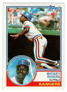 Mickey Rivers - Texas Rangers (MLB Baseball Card) 1983 Topps # 224 Mint