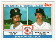 Jim Rice - Bob Stanley - Boston Red Sox Team Checklist (MLB Baseball Card) 1983 Topps # 381 Mint