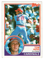 Tom Herr - St. Louis Cardinals (MLB Baseball Card) 1983 Topps # 489 Mint