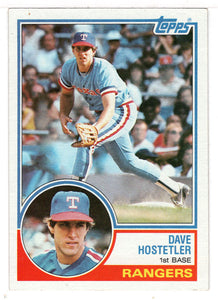 Dave Hostetler RC - Texas Rangers (MLB Baseball Card) 1983 Topps # 584 Mint