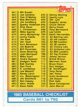 Load image into Gallery viewer, Checklist # 5 (MLB Baseball Card) 1983 Topps # 769 Mint
