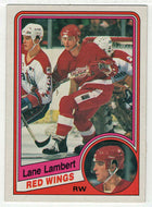 Lane Lambert - Detroit Red Wings (NHL Hockey Card) 1984-85 O-Pee-Chee # 57 VG-NM