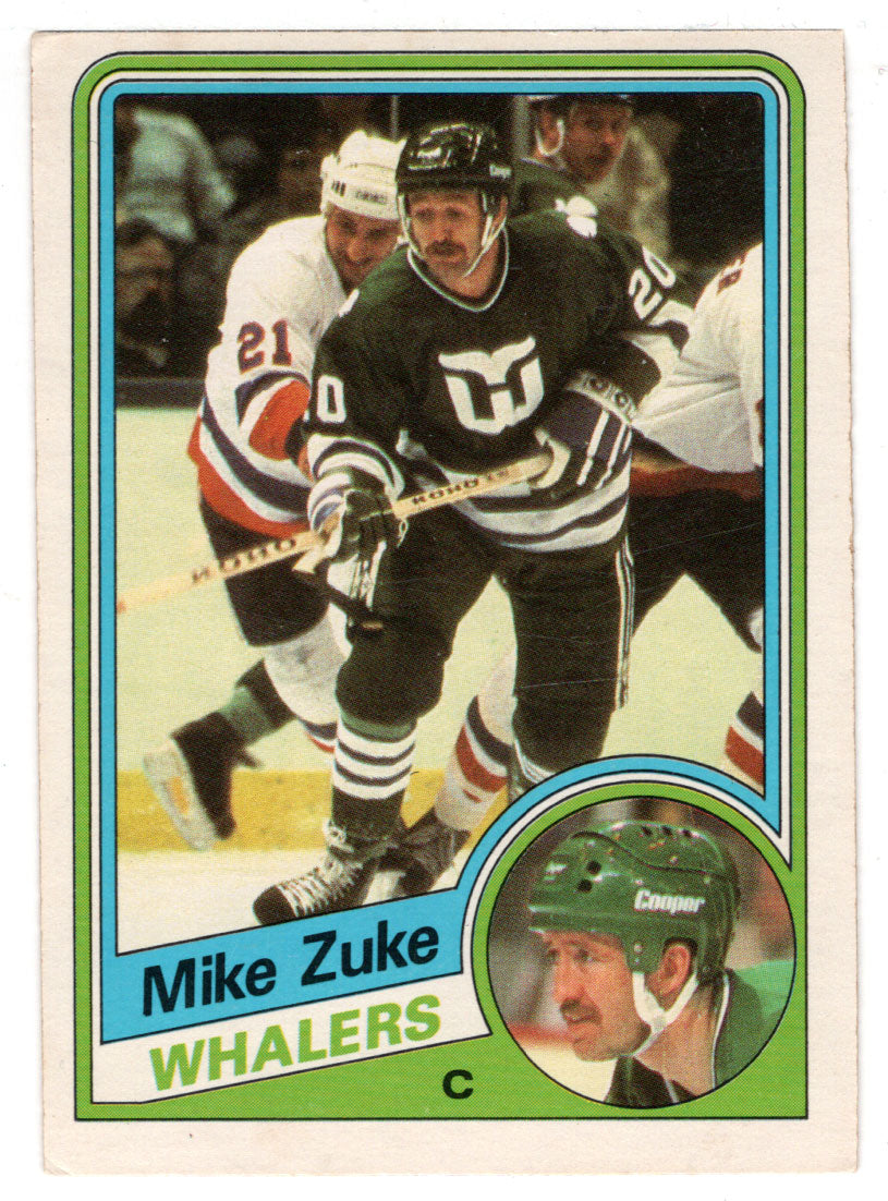 Mike Zuke - Hartford Whalers (NHL Hockey Card) 1984-85 O-Pee-Chee # 80 VG-NM