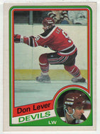 Don Lever - New Jersey Devils (NHL Hockey Card) 1984-85 O-Pee-Chee # 112 VG-NM