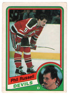 Phil Russell - New Jersey Devils (NHL Hockey Card) 1984-85 O-Pee-Chee # 120 VG-NM