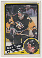 Mark Taylor - Pittsburgh Penguins (NHL Hockey Card) 1984-85 O-Pee-Chee # 180 VG-NM