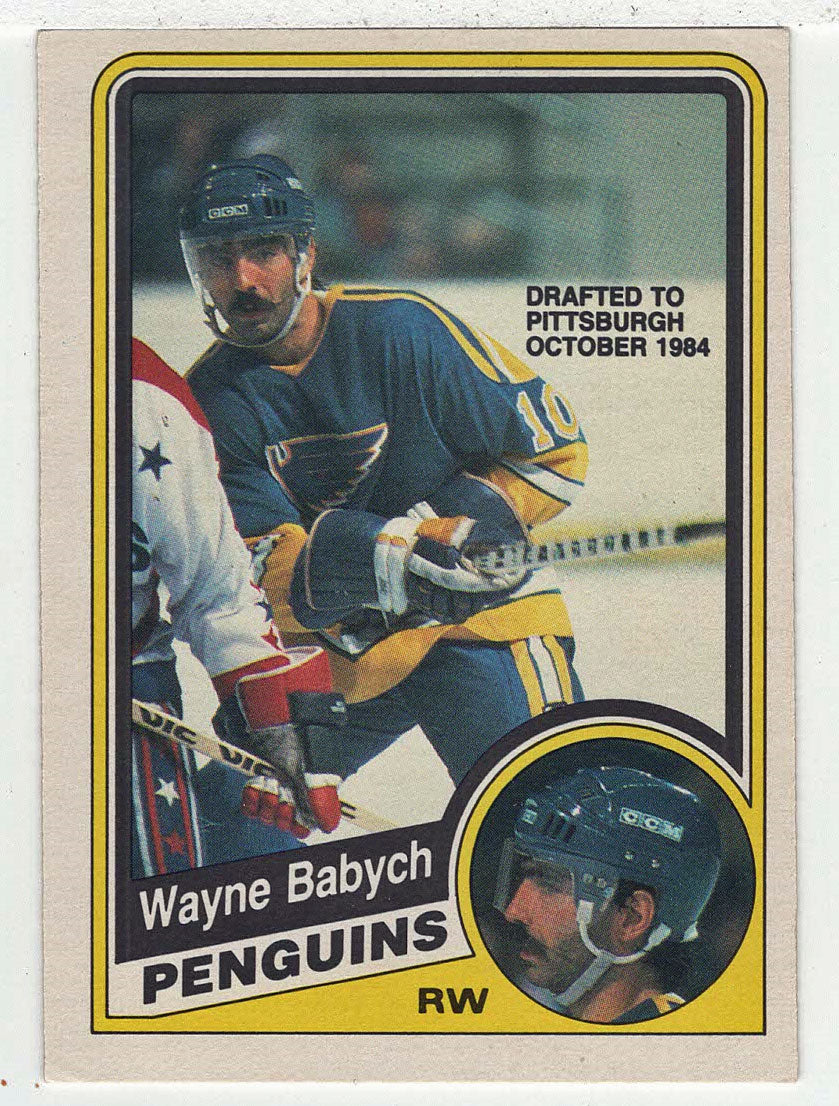 Wayne Babych - Pittsburgh Penguins (NHL Hockey Card) 1984-85 O-Pee-Chee # 181 VG-NM