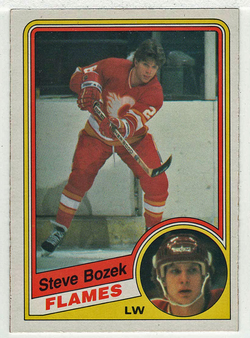 Steve Bozek - Calgary Flames (NHL Hockey Card) 1984-85 O-Pee-Chee # 220 VG-NM
