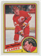 Jim Peplinski - Calgary Flames (NHL Hockey Card) 1984-85 O-Pee-Chee # 233 VG-NM
