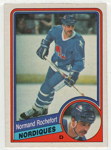 Normand Rochefort - Quebec Nordiques (NHL Hockey Card) 1984-85 O-Pee-Chee # 287 VG-NM