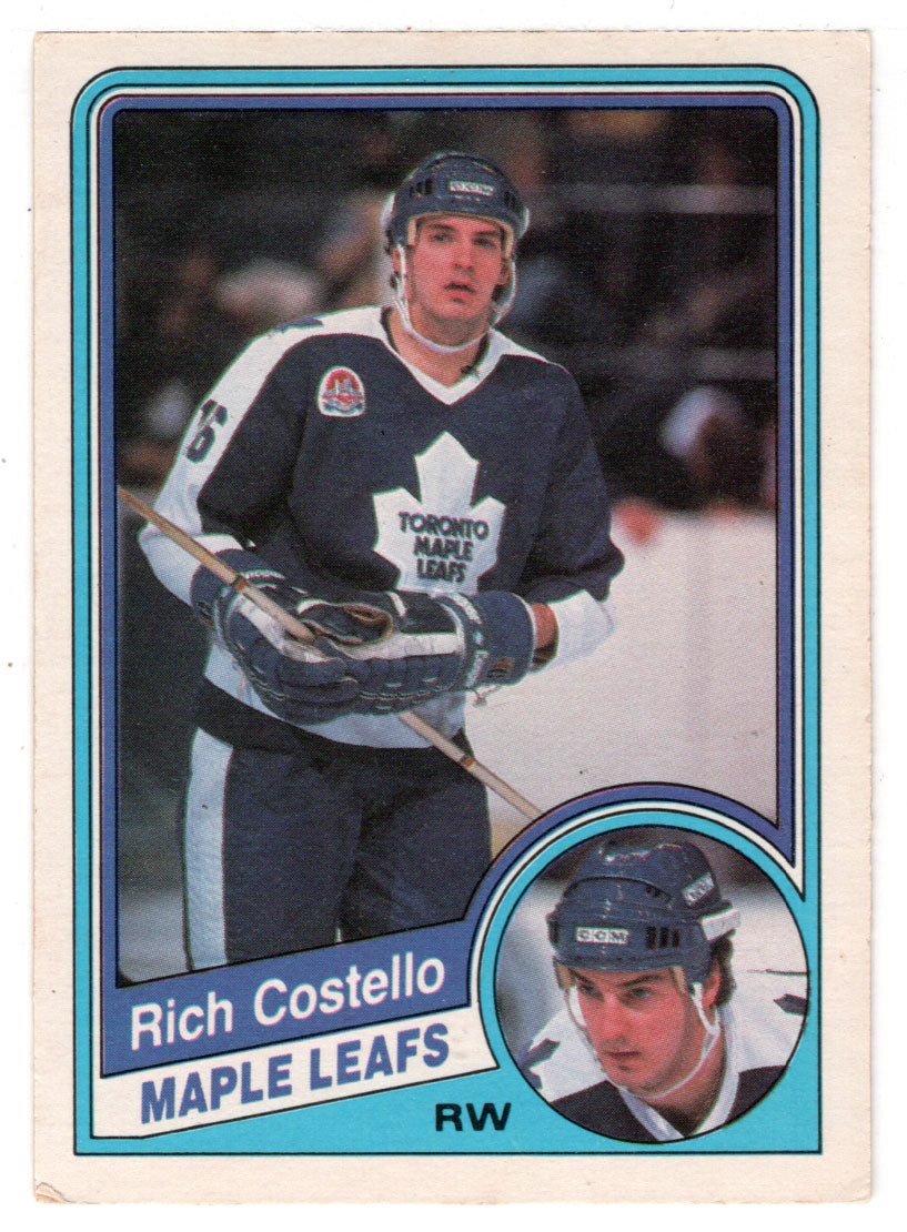 Rich Costello RC - Toronto Maple Leafs (NHL Hockey Card) 1984-85 O-Pee-Chee # 298 VG-NM