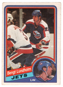Bengt Lundholm - Winnipeg Jets (NHL Hockey Card) 1984-85 O-Pee-Chee # 341 VG-NM