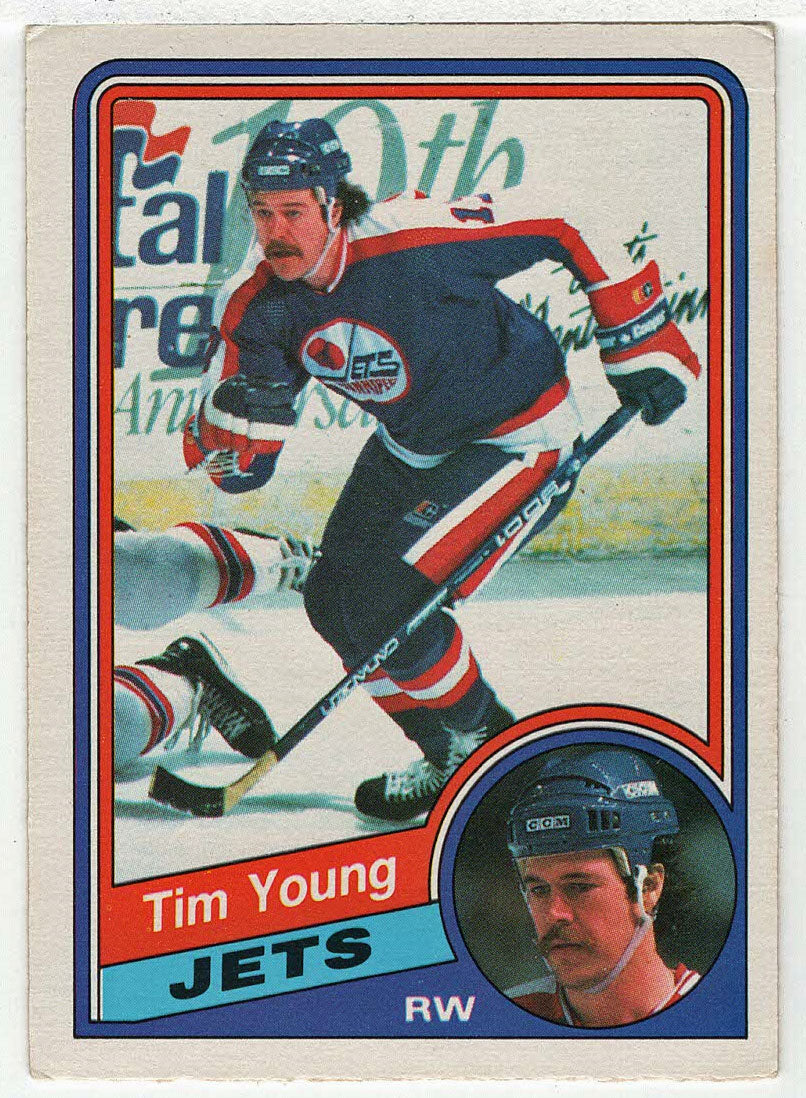 Tim Young - Winnipeg Jets (NHL Hockey Card) 1984-85 O-Pee-Chee # 351 VG-NM