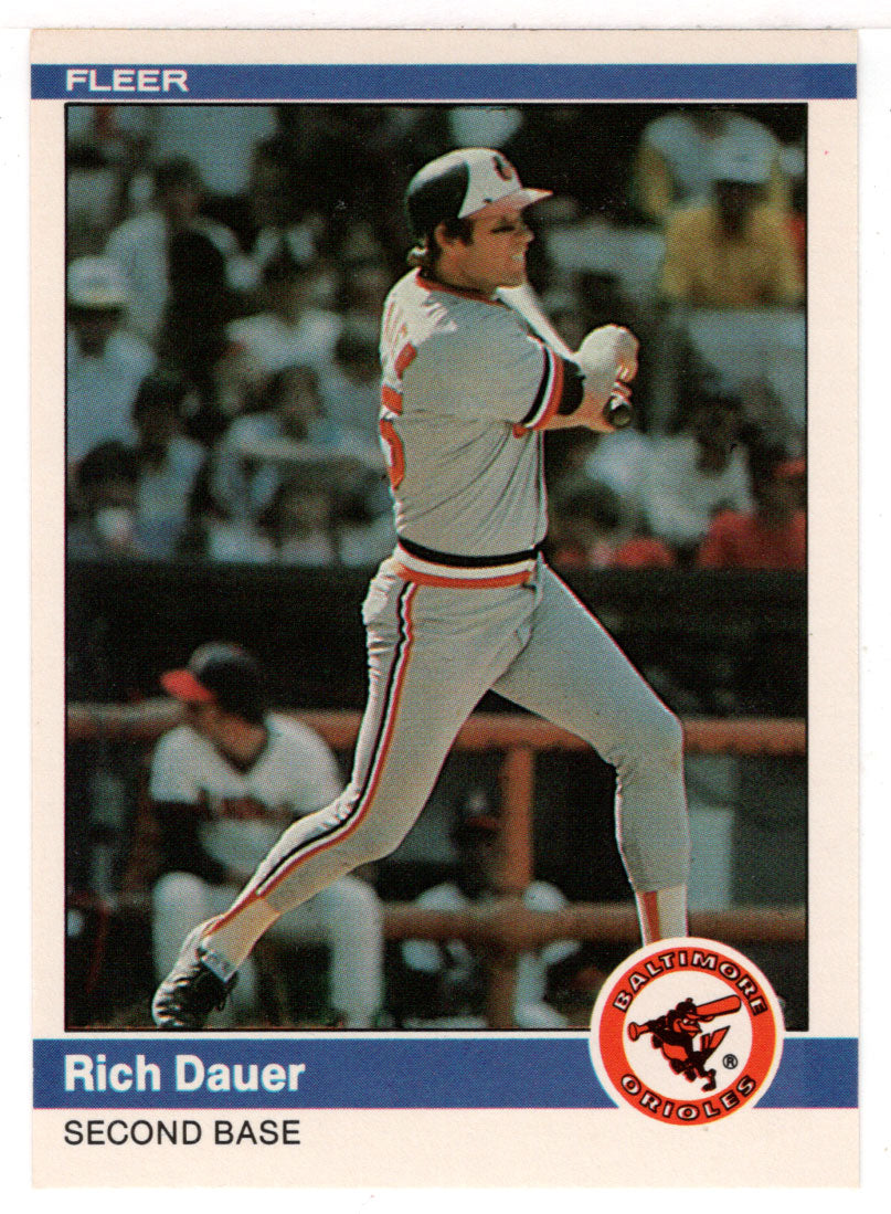 Rich Dauer - Baltimore Orioles (MLB Baseball Card) 1984 Fleer # 4 Mint