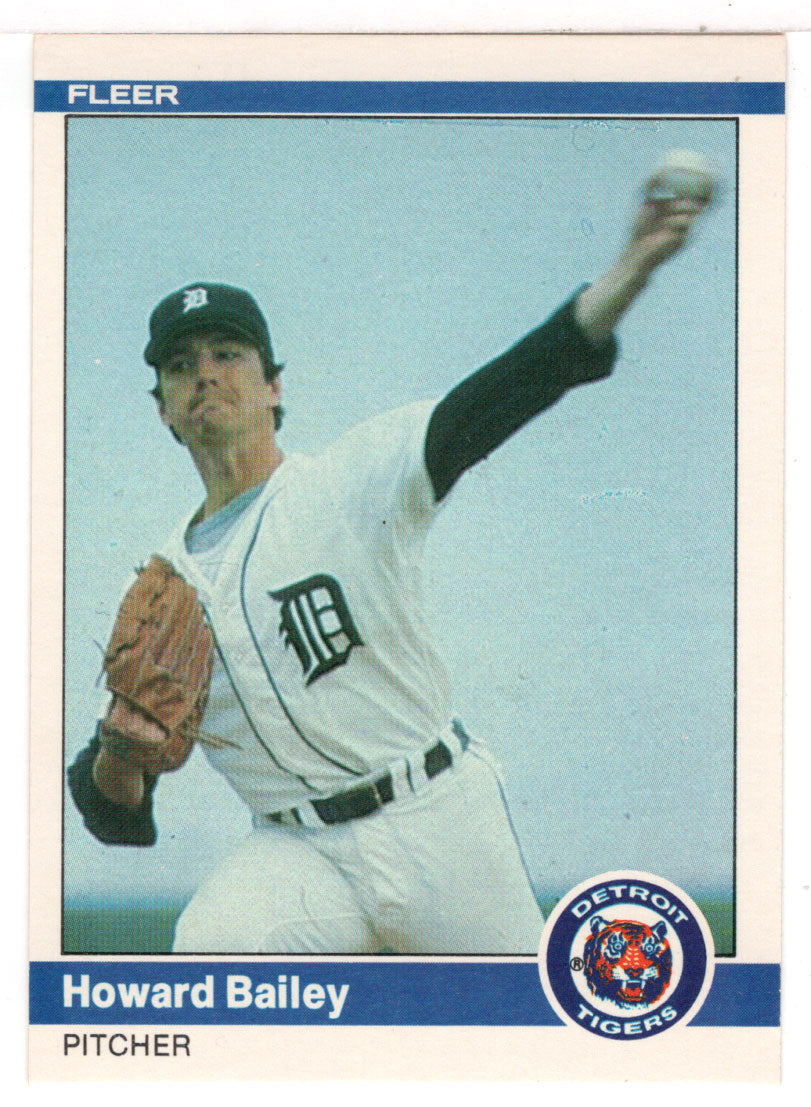 Howard Bailey - Detroit Tigers  (MLB Baseball Card) 1984 Fleer # 75 Mint