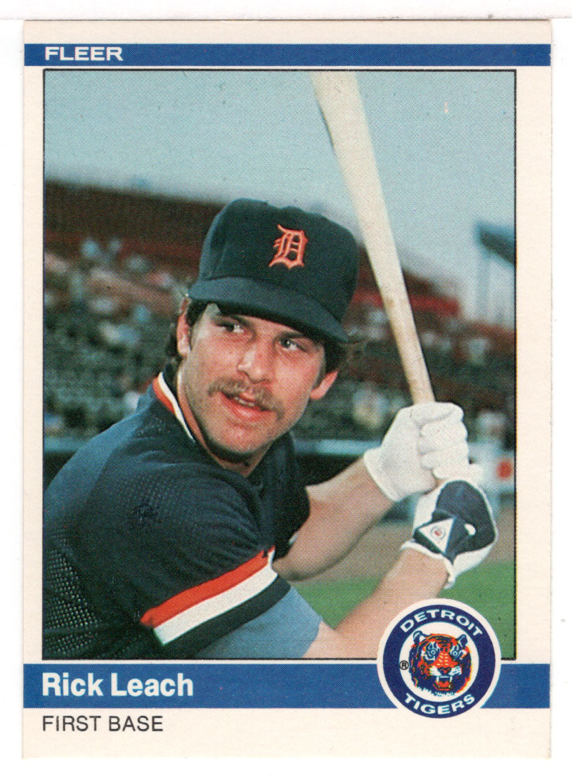 Rick Leach - Detroit Tigers  (MLB Baseball Card) 1984 Fleer # 84 Mint