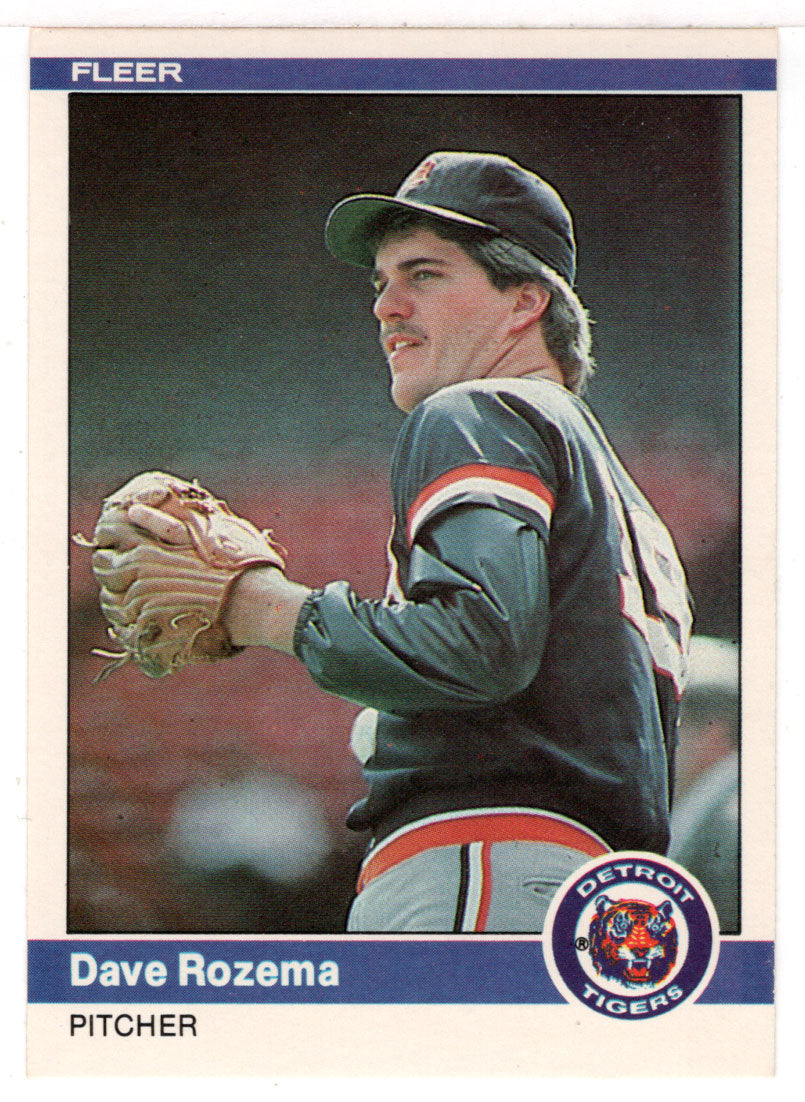 Dave Rozema - Detroit Tigers  (MLB Baseball Card) 1984 Fleer # 90 Mint