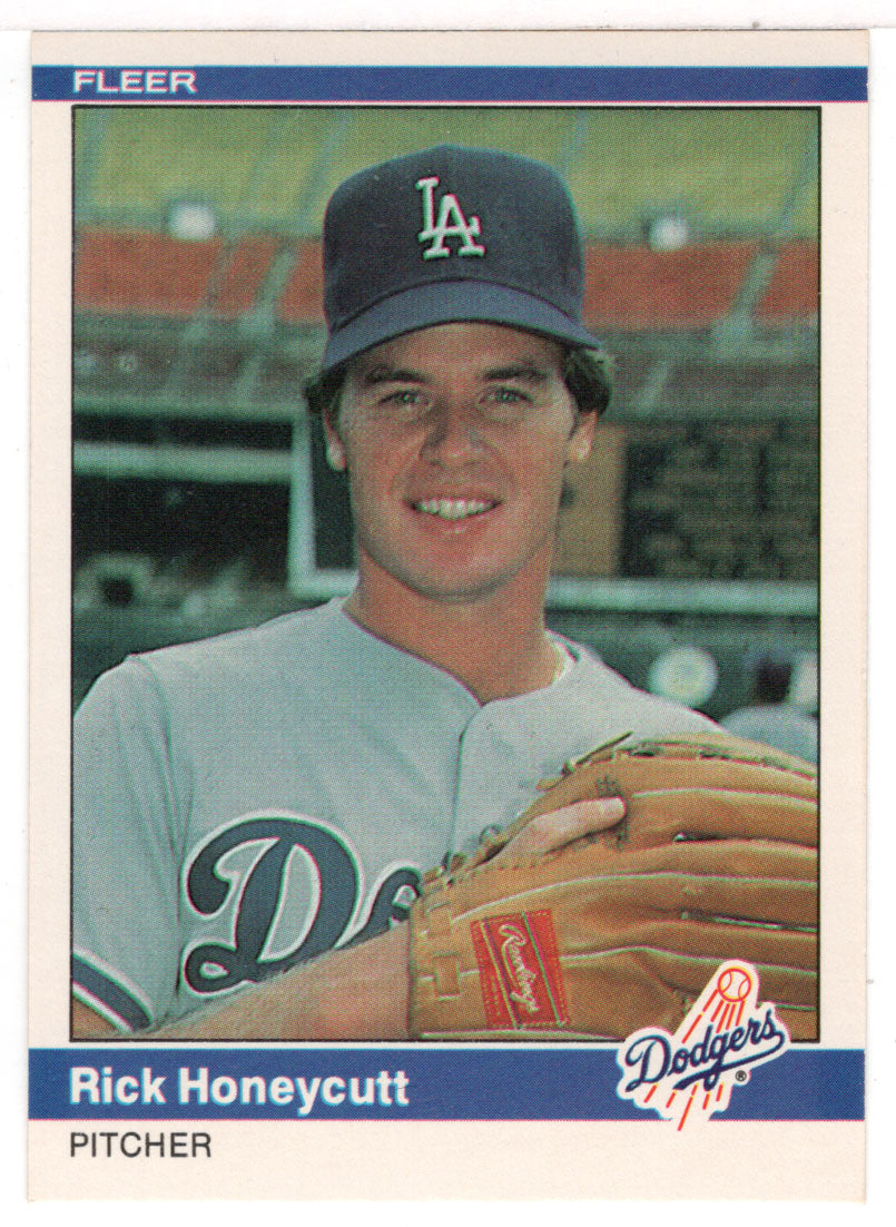 Rick Honeycutt - Los Angeles Dodgers (MLB Baseball Card) 1984 Fleer # 101 Mint