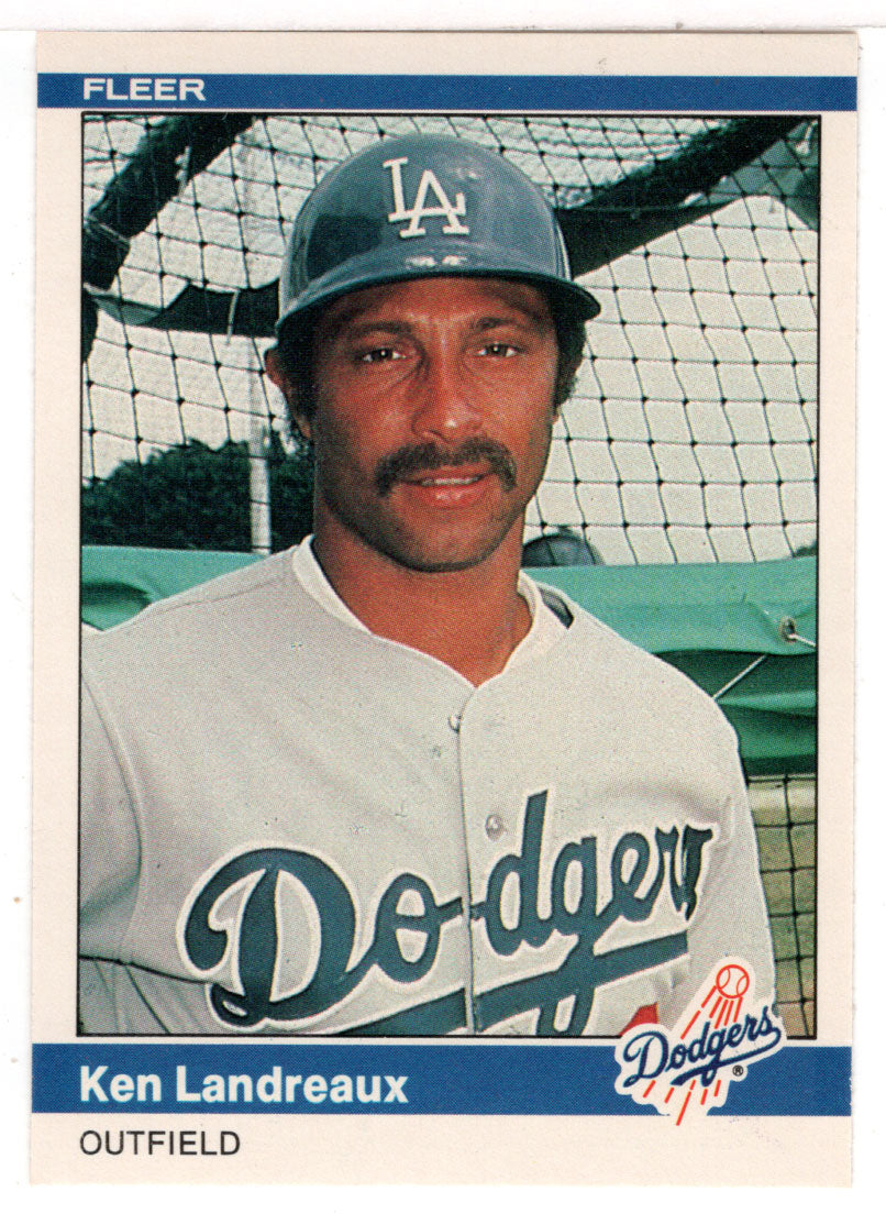 Ken Landreaux - Los Angeles Dodgers (MLB Baseball Card) 1984 Fleer # 104 Mint