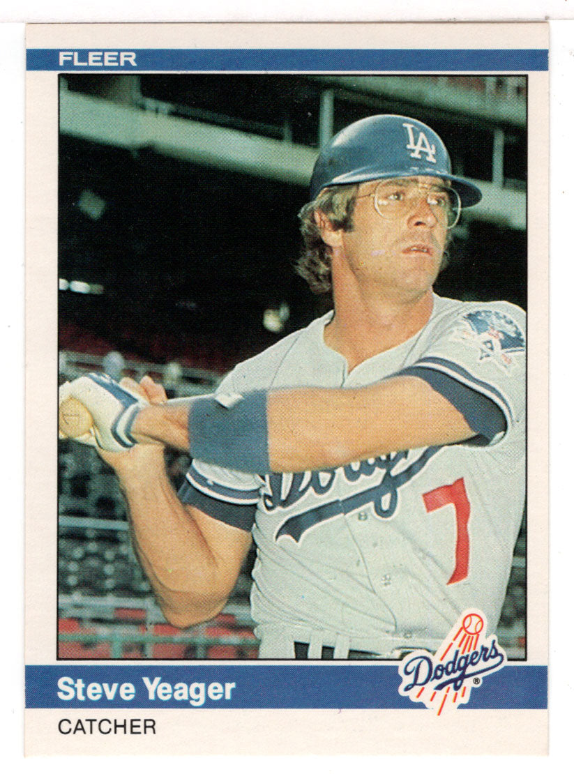 Steve Yeager - Los Angeles Dodgers (MLB Baseball Card) 1984 Fleer # 117 Mint