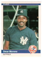 Omar Moreno - New York Yankees (MLB Baseball Card) 1984 Fleer # 133 Mint