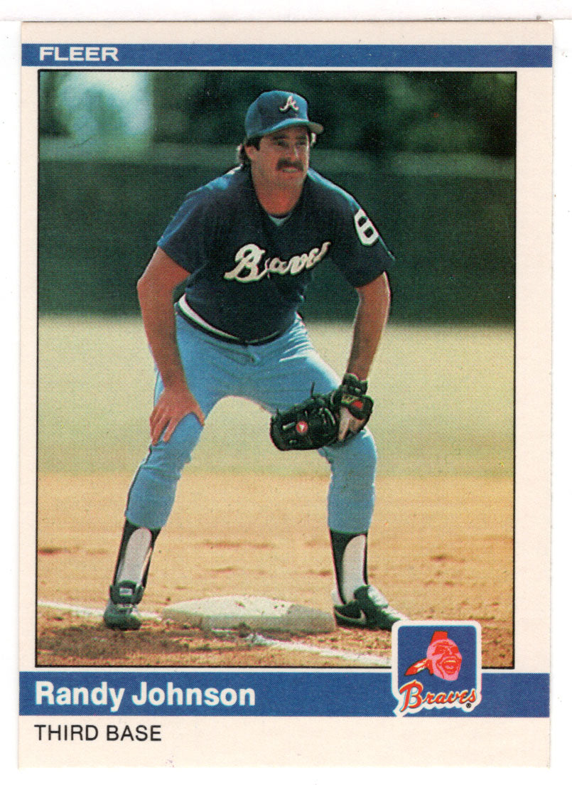 Randy Johnson - Atlanta Braves (MLB Baseball Card) 1984 Fleer # 183 Mint