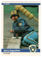 Jerry Augustine - Milwaukee Brewers (MLB Baseball Card) 1984 Fleer # 194 Mint