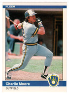 Charlie Moore - Milwaukee Brewers (MLB Baseball Card) 1984 Fleer # 209 Mint