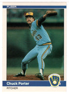 Chuck Porter - Milwaukee Brewers (MLB Baseball Card) 1984 Fleer # 211 Mint