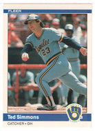 Ted Simmons - Milwaukee Brewers (MLB Baseball Card) 1984 Fleer # 213 Mint