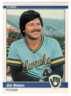 Jim Slaton - Milwaukee Brewers (MLB Baseball Card) 1984 Fleer # 214 Mint